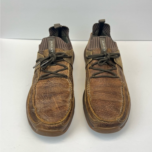 Ariat Men's Size 11D Brown Leather Casual Distressed Tan Dozer Shoe 10034019 - Picture 1 of 11